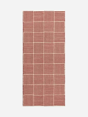 Tous Les Textiles | Tapis Et Paillassons-ARKET Tapis de couloir Blanc/Rouge