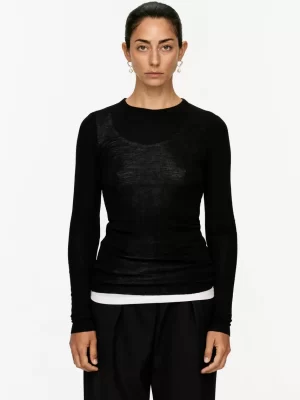 Mailles Et Cardigans-ARKET Top à manches longues en laine mérinos Noir