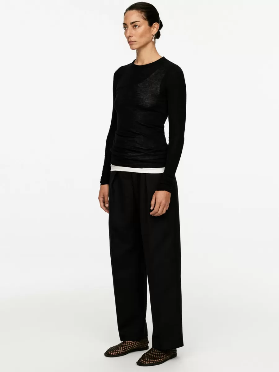 Mailles Et Cardigans-ARKET Top à manches longues en laine mérinos Noir