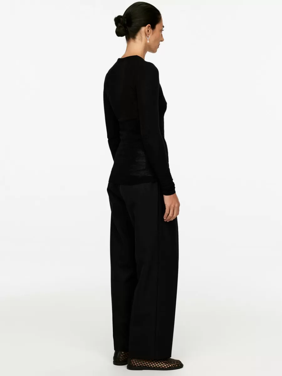 Mailles Et Cardigans-ARKET Top à manches longues en laine mérinos Noir