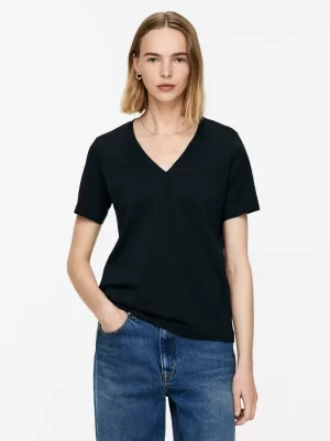 T-Shirts-ARKET T-shirt avec encolure en V Bleu foncé