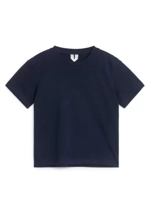 Hauts | Hauts-ARKET T-shirt col rond Bleu foncé