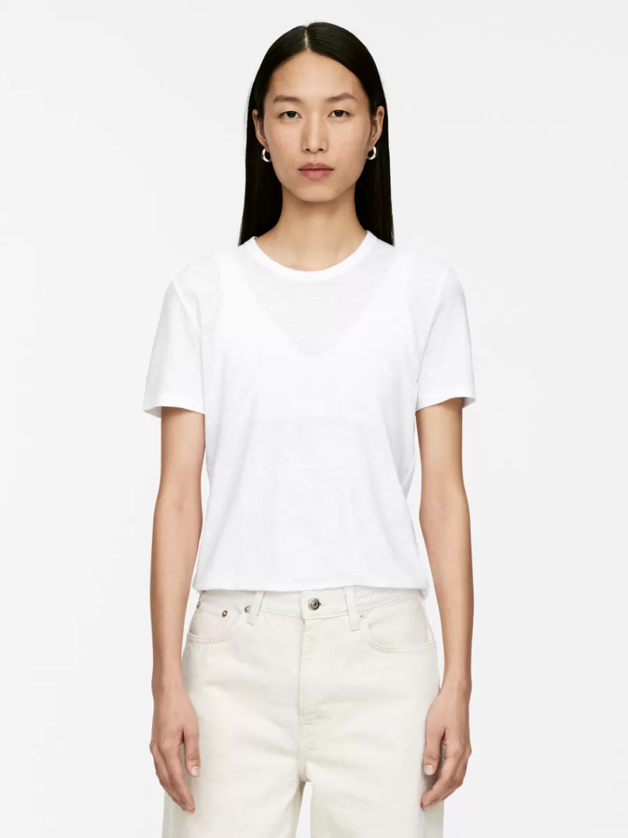 T-Shirts-ARKET T-shirt en crêpe Blanc