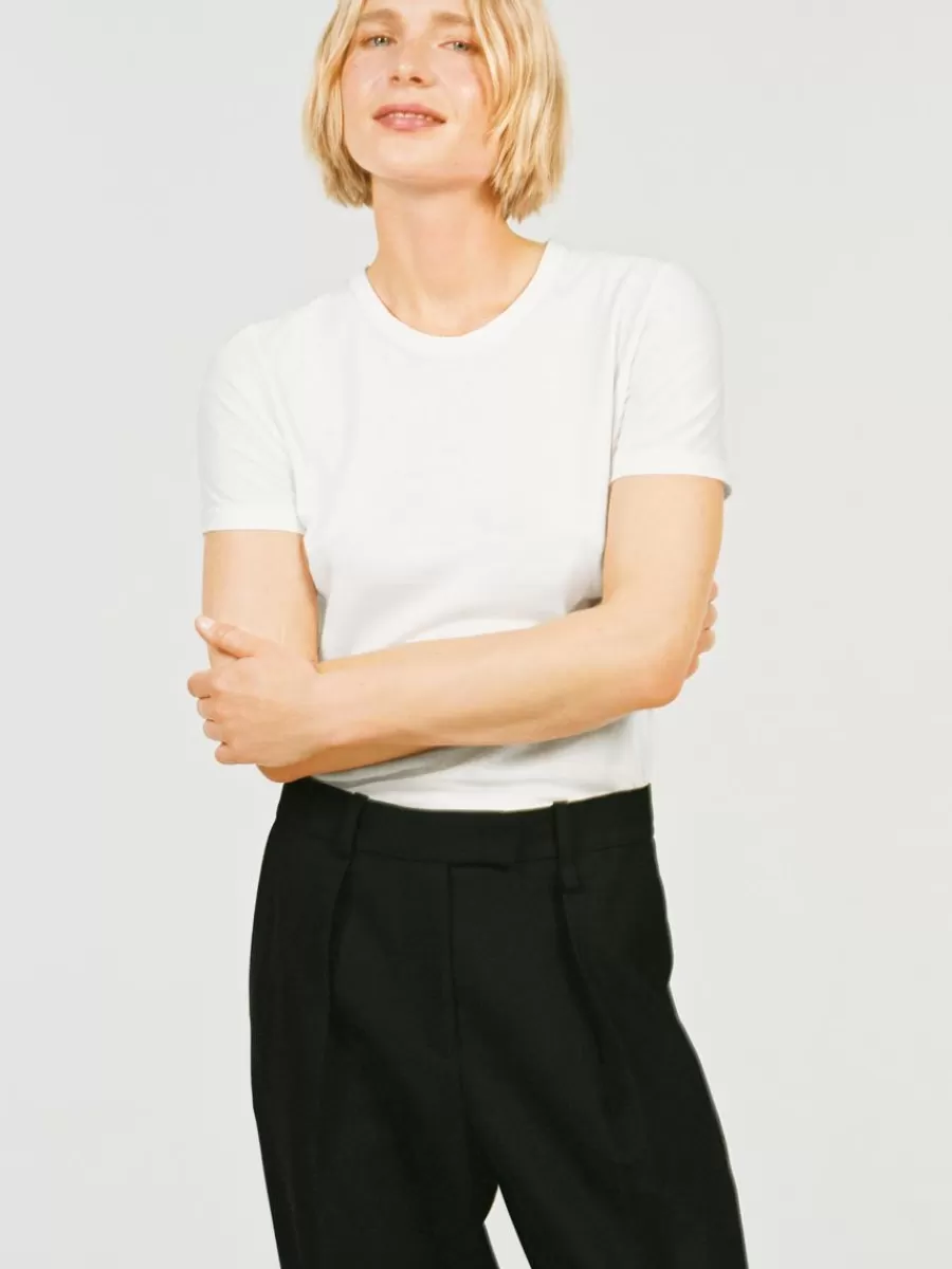 T-Shirts-ARKET T-shirt en crêpe Blanc