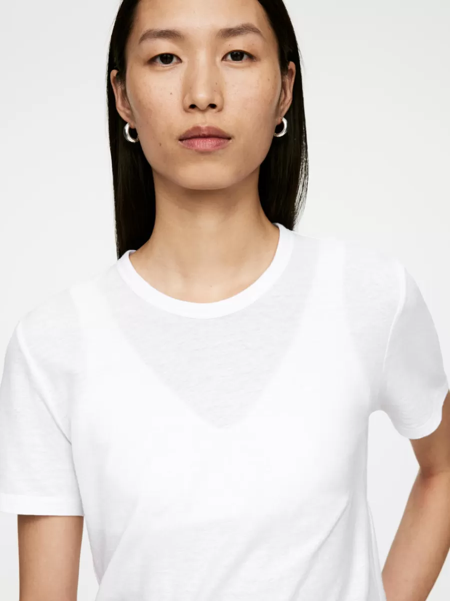T-Shirts-ARKET T-shirt en crêpe Blanc