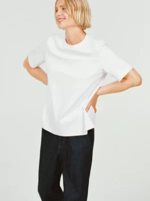 T-Shirts-ARKET T-shirt en interlock PEARL Blanc