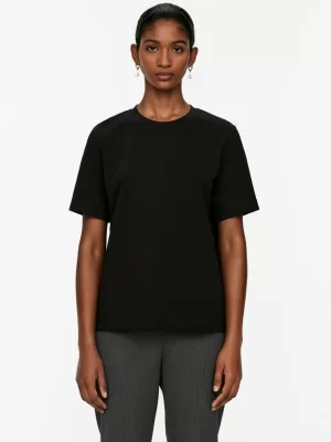 T-Shirts-ARKET T-shirt en interlock PEARL Noir