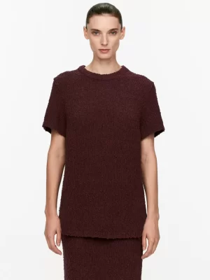 Tenues Décontractées | T-Shirts-ARKET T-shirt en maille ajourée Bordeaux