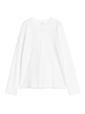 T-Shirts-ARKET T-shirt en tissu léger IRIS Blanc