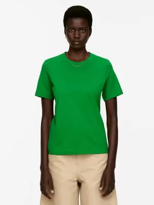 T-Shirts-ARKET T-shirt en tissu léger LILY Vert
