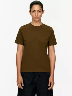 T-Shirts-ARKET T-shirt en tissu léger LILY Marron