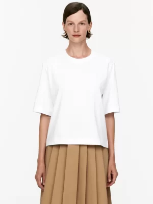 T-Shirts-ARKET T-shirt en tissu lourd ALBA Blanc