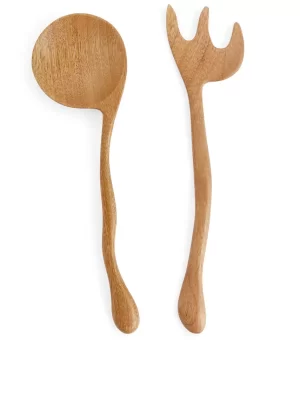 Accessoires De Table-ARKET Ustensiles de service en bois Marron