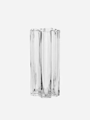 Vases-ARKET Vase en verre irrégulier 25 cm Transparent