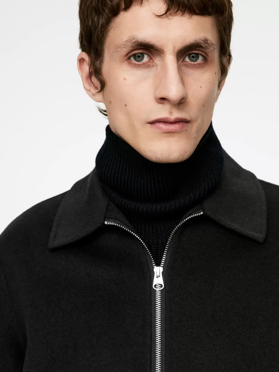 Manteaux Et Vestes-ARKET Veste courte en laine double face Noir