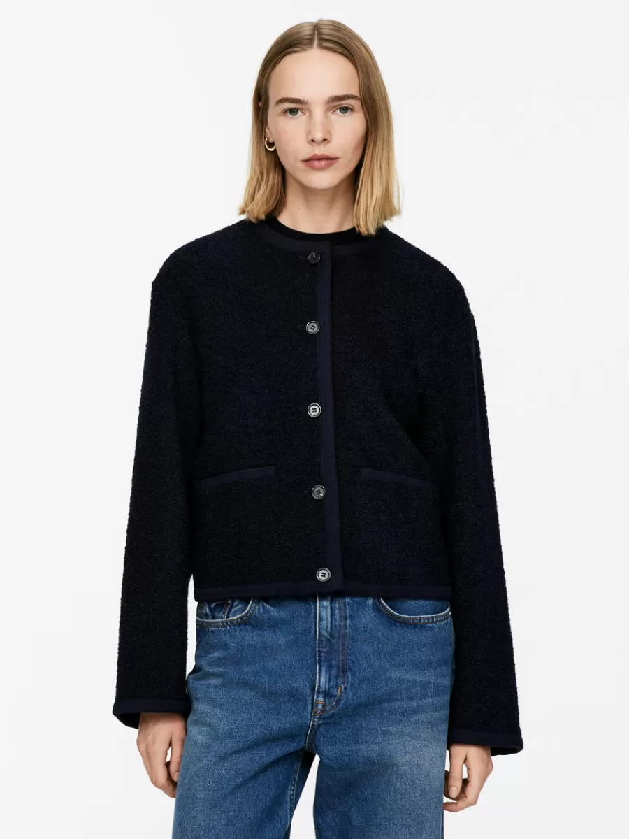 Blazers | Manteaux Et Vestes-ARKET Veste en laine et alpaga Bleu foncé