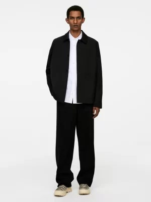 Costumes-ARKET Veste en laine et coton Noir