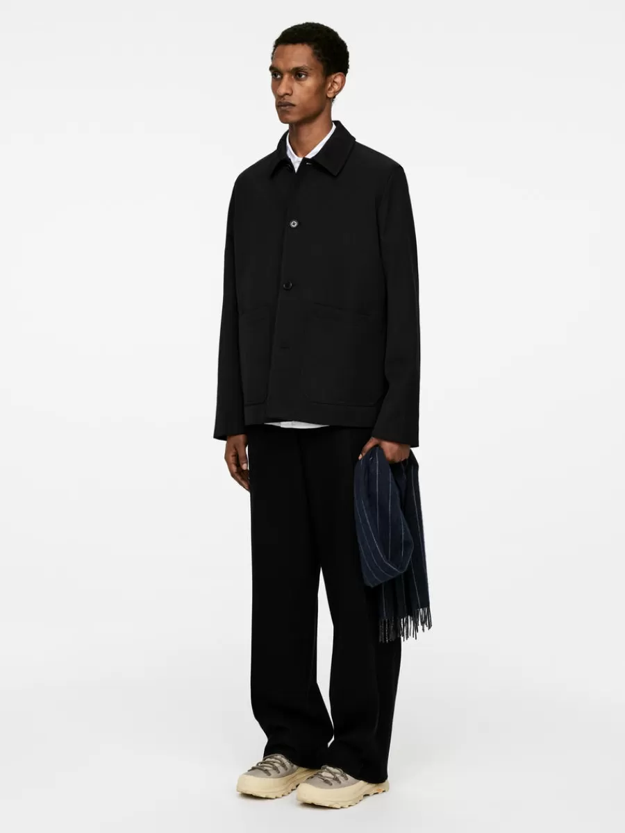 Costumes-ARKET Veste en laine et coton Noir