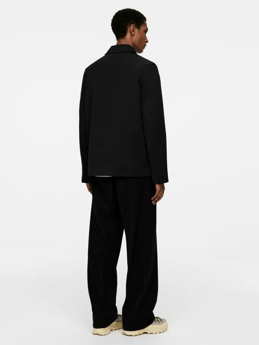 Costumes-ARKET Veste en laine et coton Noir