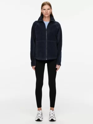 Vêtements De Sport | Manteaux Et Vestes-ARKET Veste en polaire zippée Bleu foncé