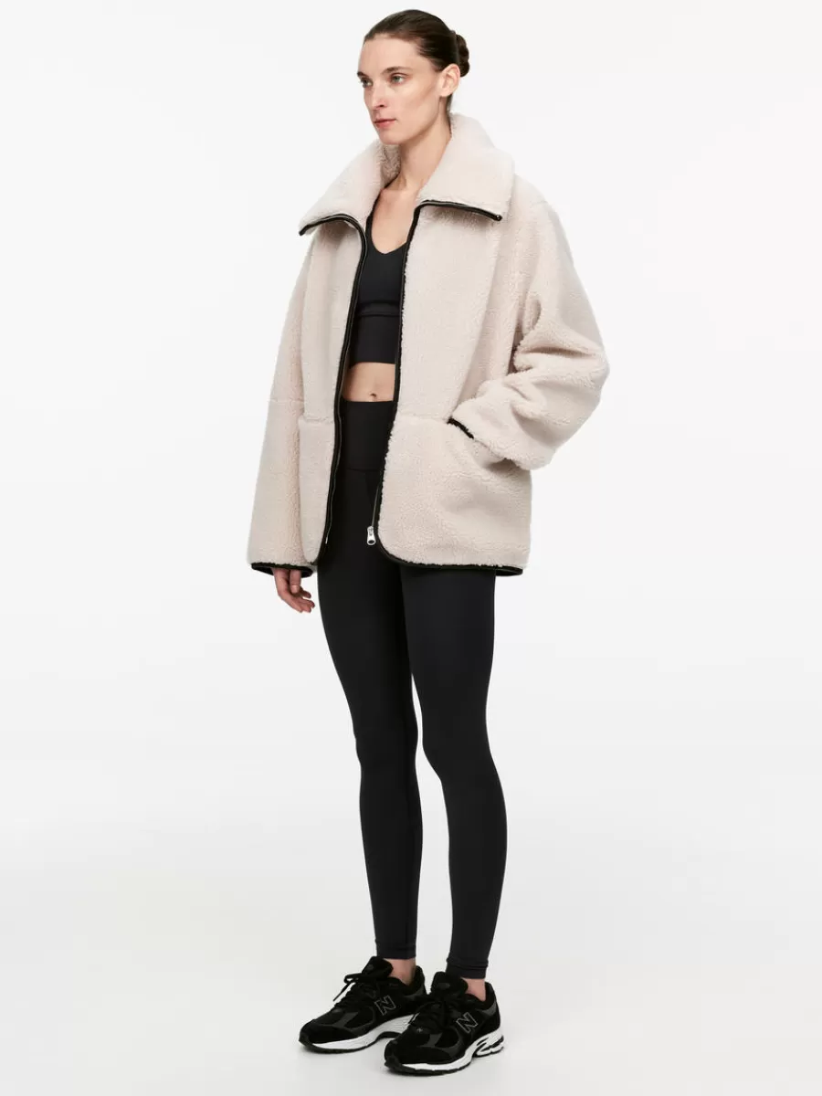 Vêtements De Sport | Manteaux Et Vestes-ARKET Veste en velours avec détails en cuir Beige clair/noir