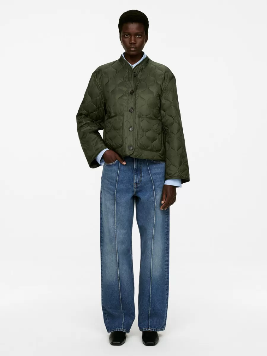 Manteaux Et Vestes-ARKET Veste matelassée 2 en 1 Upcycled Down Vert kaki