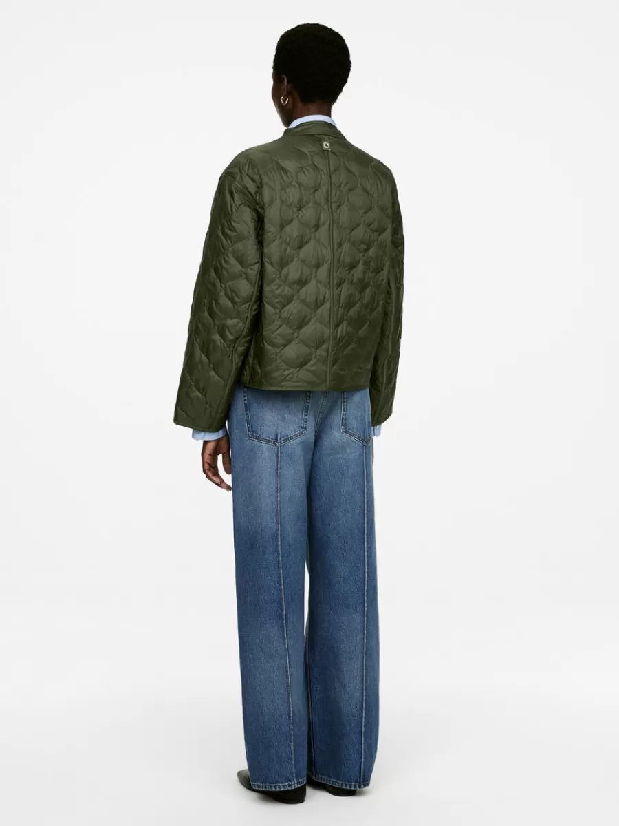 Manteaux Et Vestes-ARKET Veste matelassée 2 en 1 Upcycled Down Vert kaki