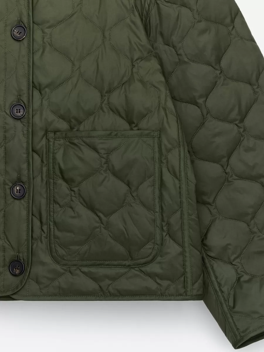 Manteaux Et Vestes-ARKET Veste matelassée 2 en 1 Upcycled Down Vert kaki