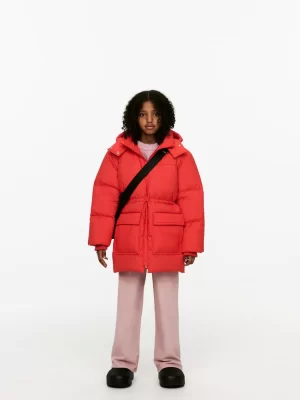 Manteaux Et Vestes-ARKET Veste Upcycled Down Rouge