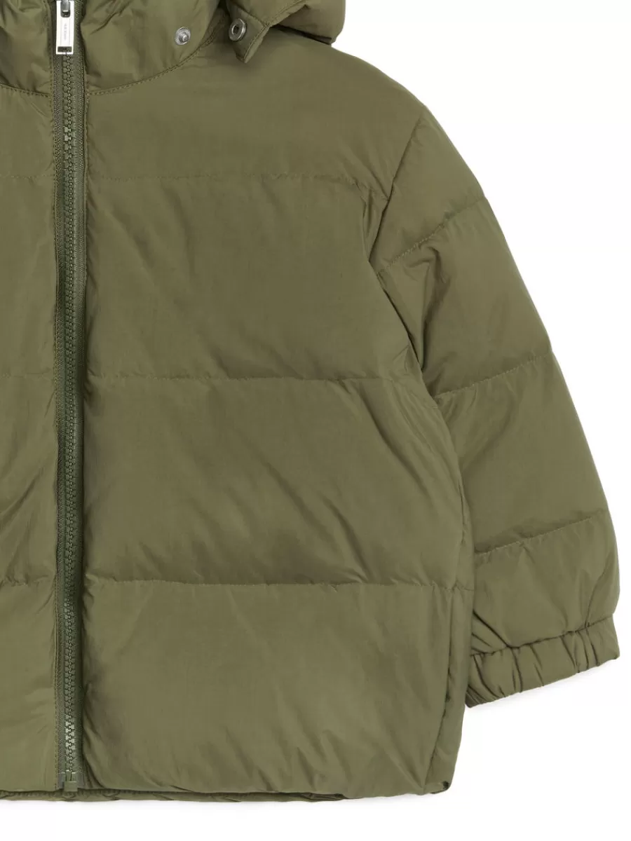 Manteaux Et Vestes | Manteaux Et Vestes-ARKET Veste Upcycled Down Vert kaki